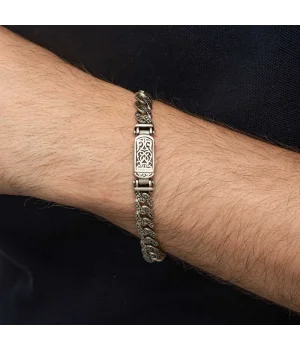 Gümüş Elişi Örgü Gurmet Erkek Bileklik