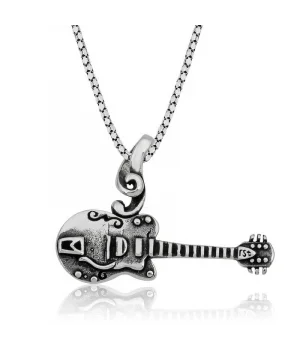 ​Gümüş Gitar Kolye