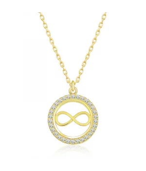 Gümüş Gold Minik Sonsuzluk Bayan Kolye