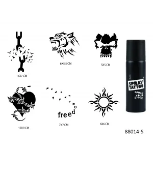 Güneş Ve Özgürlük Geçici Sprey Dövme Seti Spray Tatto