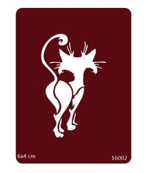 Gururlu Kedi Geçici Dövme Şablonu