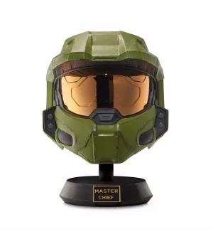 Halo Gerçekçi Master Chief Miğferi ve Sergi Standı