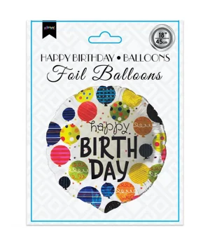 Happy Birthday Balloons Folyo Balon 18