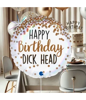 Happy Birthday Dick Head Grabo Folyo Balon 18