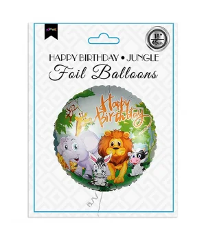 Happy Birthday Jungle Folyo Balon 18