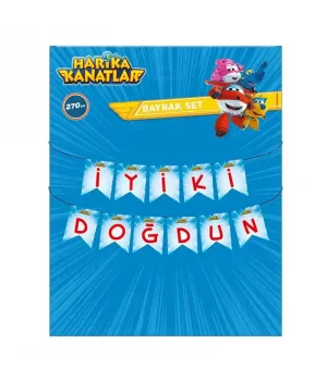 Harika Kanatlar İyi ki Doğdun Harf Afiş