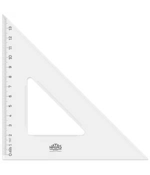 Hatas Plastik Gönye 21 cm. (45-45-90)