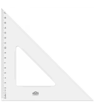 Hatas Plastik Gönye 26 cm. (45-45-90)
