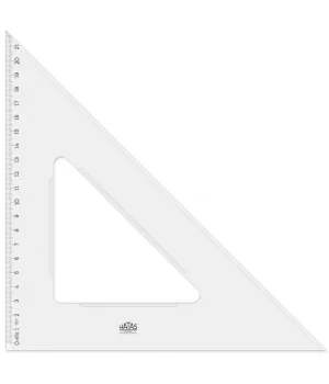 Hatas Plastik Gönye 32 cm. (45-45-90)