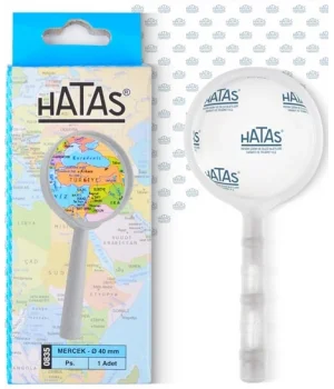 Hatas Plastik Mercek Büyüteç 40 mm.