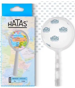 Hatas Plastik Mercek Büyüteç 50 mm.