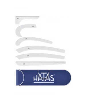 Hatas Plastik Riga Seti Cetvel Takımı Çantalı 6 Parça