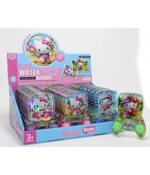 Hello Kitty Baskılı Sulu Oyun - Şeffaf Gövdeli Konsol Tasarımlı Su Oyunu Alk4002
