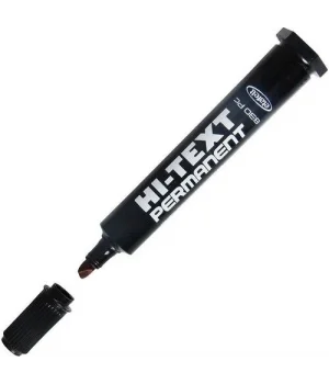 Hi-Text 830PC Kesik Uçlu Permanent Kalem 6.0 mm. Siyah