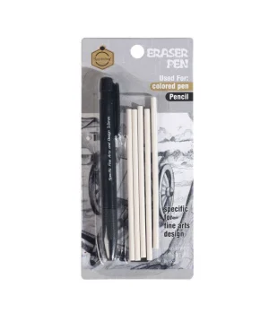 Hobi Market Art 3.8 mm. Kalem Silgi + 5 Adet Silgi Yedeği