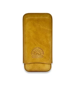 H.Upmann Baskılı Deri Puro Kılıfı 3lü Taba (64Ring)