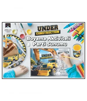 İnşaat Makineleri Boyama Aktiviteli Parti Sunumu