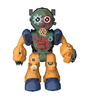 Işıklı ve Müzikli Şeffaf Renkli Robot