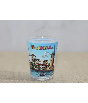 İstanbul Temalı Cam Shot Bardak Alk4358