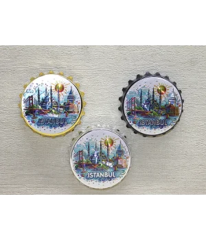 İstanbul Temalı Metal Magnet Alk4341