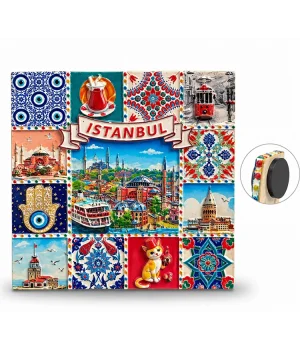 İstanbul Temalı Polyester Magnet Alk5867