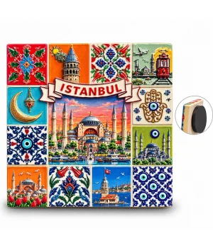 İstanbul Temalı Polyester Magnet Alk5869