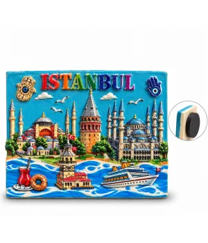 İstanbul Temalı Polyester Magnet Alk5874