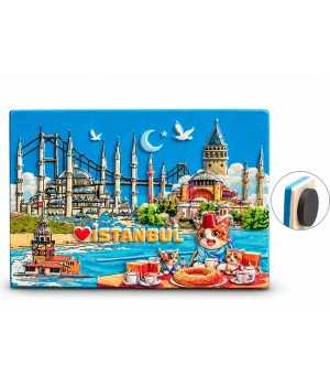 İstanbul Temalı Polyester Magnet Alk5876