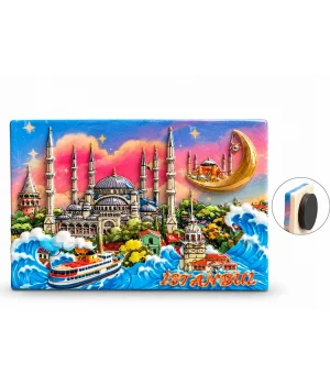 İstanbul Temalı Polyester Magnet Alk5877