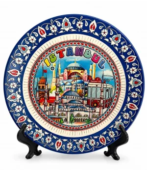 İstanbul Temalı Porselen Dekoratif Tabak 12 Cm Alk5835