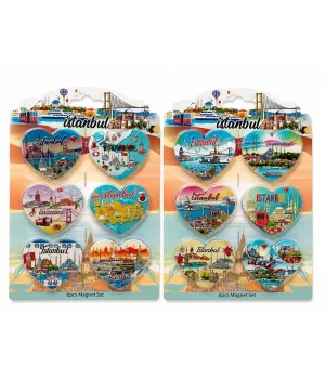İstanbul Temalı Silikon Buzdolapı Süsü Magnet 6Lı Set Alk5805