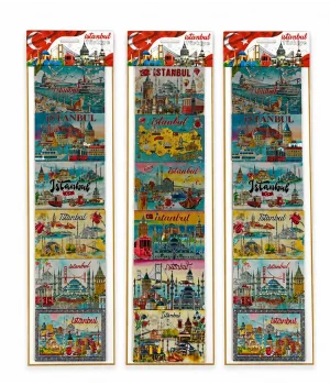İstanbul Temalı Silikon Buzdolapı Süsü Magnet 6Lı Set Alk5809