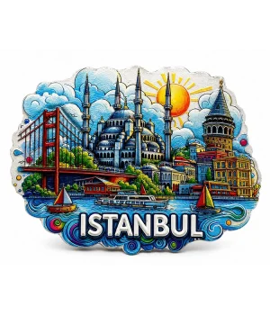 İstanbul Temalı Silikon Buzdolapı Süsü Magnet Alk5373