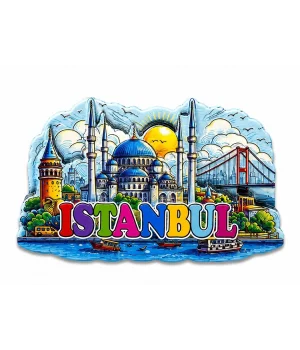 İstanbul Temalı Silikon Buzdolapı Süsü Magnet Alk5374