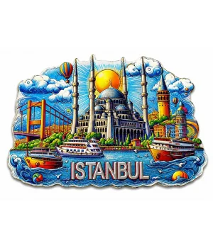 İstanbul Temalı Silikon Buzdolapı Süsü Magnet Alk5375