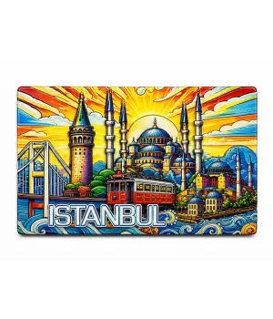İstanbul Temalı Silikon Buzdolapı Süsü Magnet Alk5377