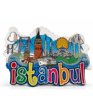 İstanbul Temalı Silikon Buzdolapı Süsü Magnet Alk5942