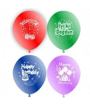 İyiki doğdun yazılı balon  (100lü)