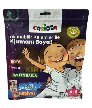 Kalem Hediyeli Boyanabilir Pijama 4-5 Yaş