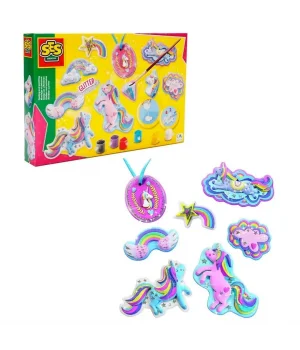 Kalıba Dök ve Boya Simli Unicorn