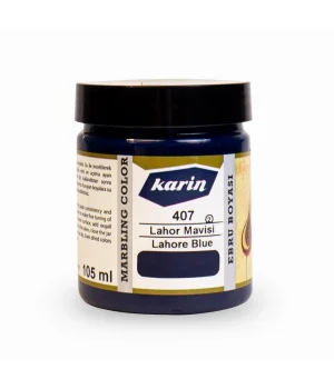 Karin Ebru Boyası 105 ml. 407 Lahor Mavi