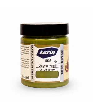 Karin Ebru Boyası 105 ml. 505 Zeytin Yeşili
