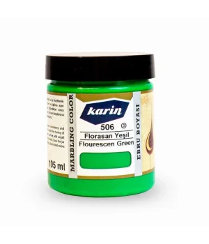 Karin Ebru Boyası 105 ml. 506 Florasan Yeşil