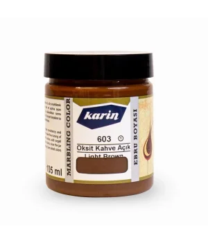 Karin Ebru Boyası 105 ml. 603 Oksit Açık Kahve