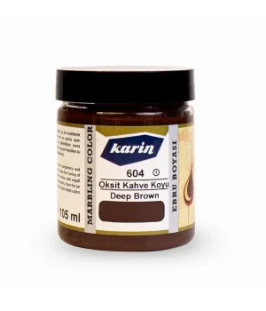 Karin Ebru Boyası 105 ml. 604 Oksit Koyu Kahve
