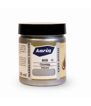 Karin Ebru Boyası 105 ml. 808 Gümüş
