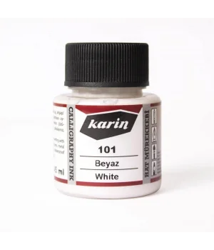 Karin Hat Mürekkebi 45 ml. 101 Beyaz