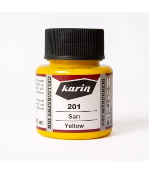 Karin Hat Mürekkebi 45 ml. 201 Sarı