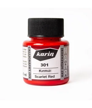 Karin Hat Mürekkebi 45 ml. 301 Kırmızı