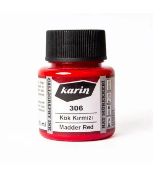 Karin Hat Mürekkebi 45 ml. 306 Kök Kırmızı